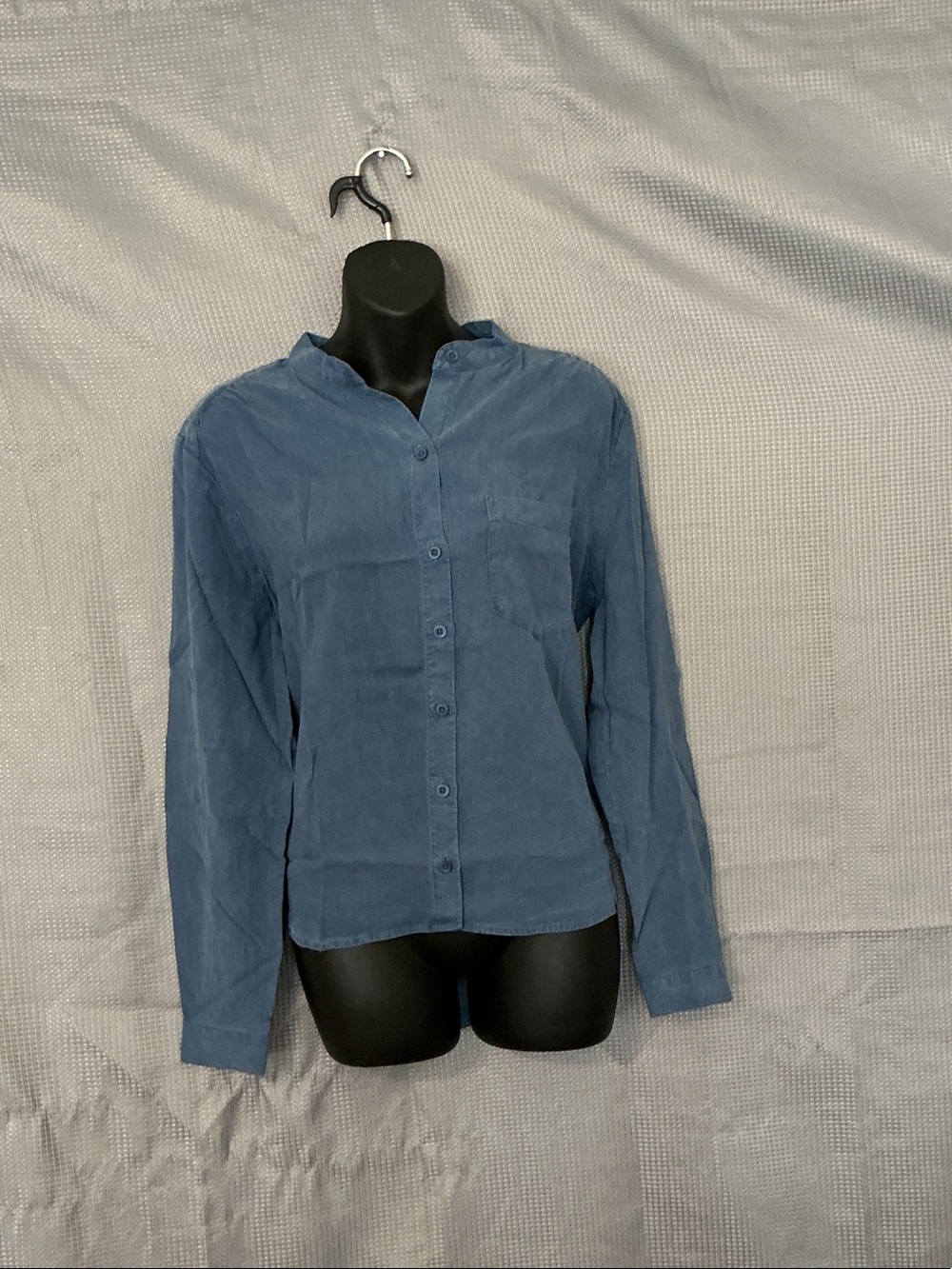 Anthropologie Slate Blue Button-Down Shirt